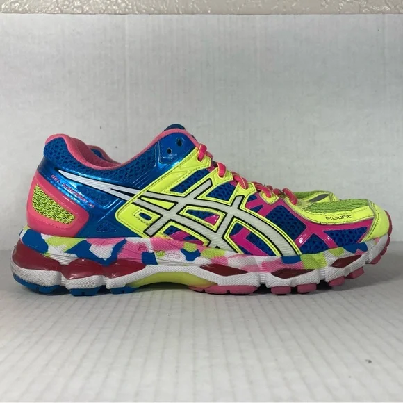 Asics Shoes Asics Gel Kayano 2 Size 75 Women Shoes Yellow Pink